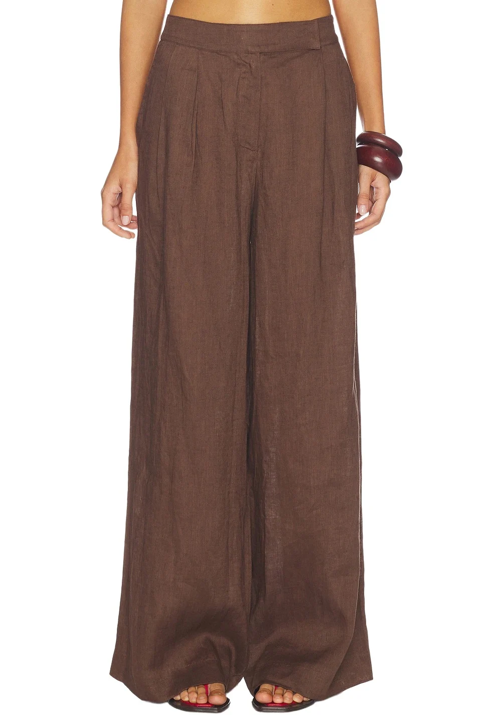 Aexae Linen Palazzo Trouser