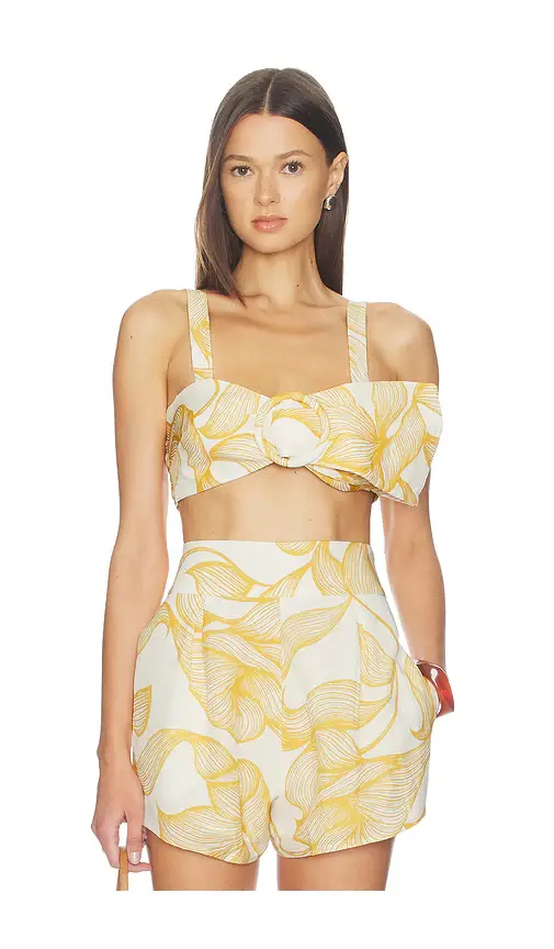 ADRIANA DEGREAS Foliage Bralette Top | Image 1 ADRIANA DEGREAS Foliage Bralette Top | Image 1