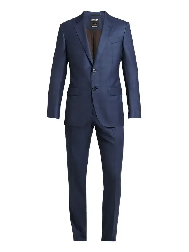 Zegna Men's Centoventimila Tonal Plaid Wool Suit