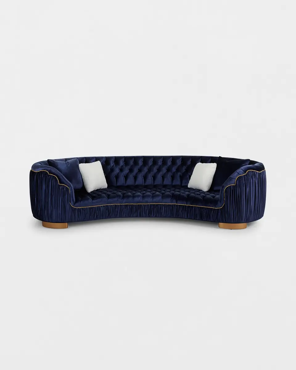 Haute House Emma Curved Sofa, 118.5" | Thumbnail 3 Haute House Emma Curved Sofa, 118.5" | Thumbnail 3