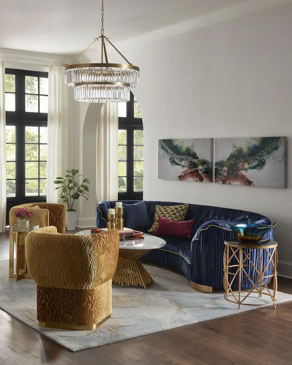 Haute House Emma Curved Sofa, 118.5" | Thumbnail 4 Haute House Emma Curved Sofa, 118.5" | Thumbnail 4