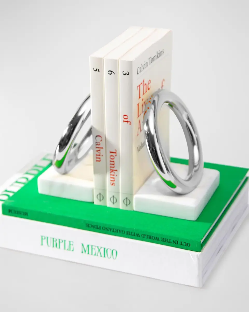 Anna New York Marble Ring Bookends, Set of 2 | Thumbnail 3 Anna New York Marble Ring Bookends, Set of 2 | Thumbnail 3