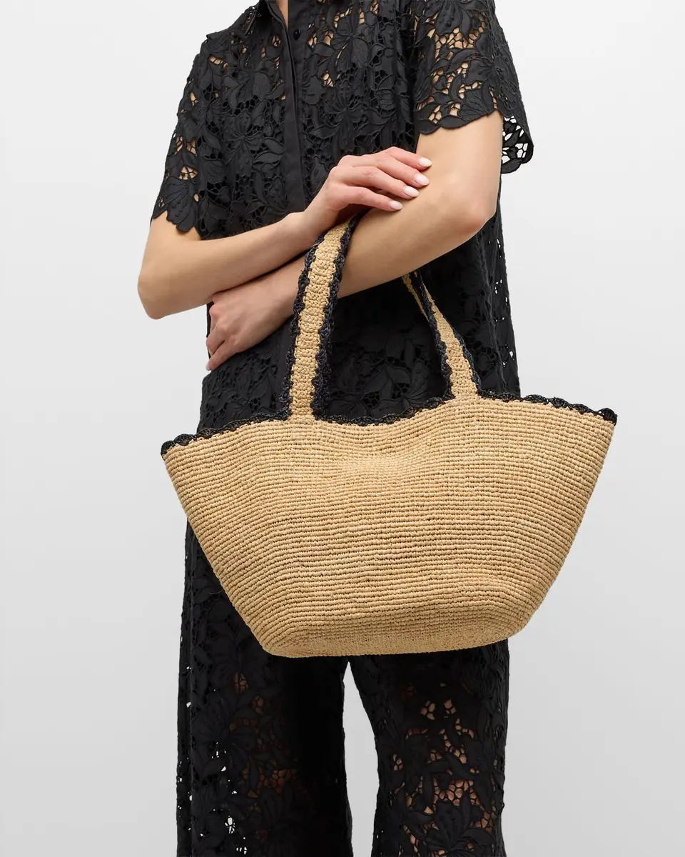 BTB Los Angeles Odesa Raffia Tote Bag | Thumbnail 2