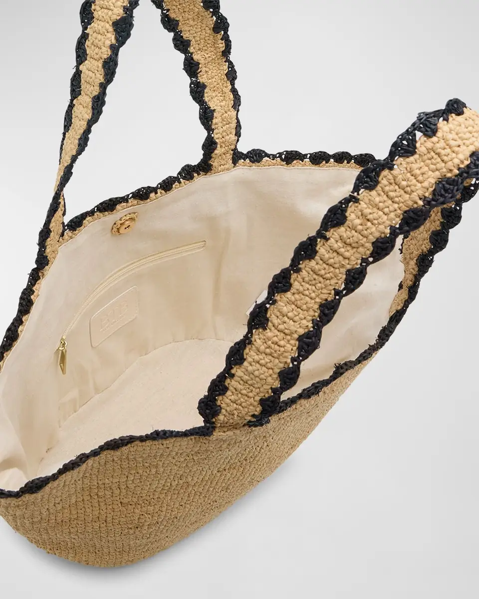 BTB Los Angeles Odesa Raffia Tote Bag | Thumbnail 3