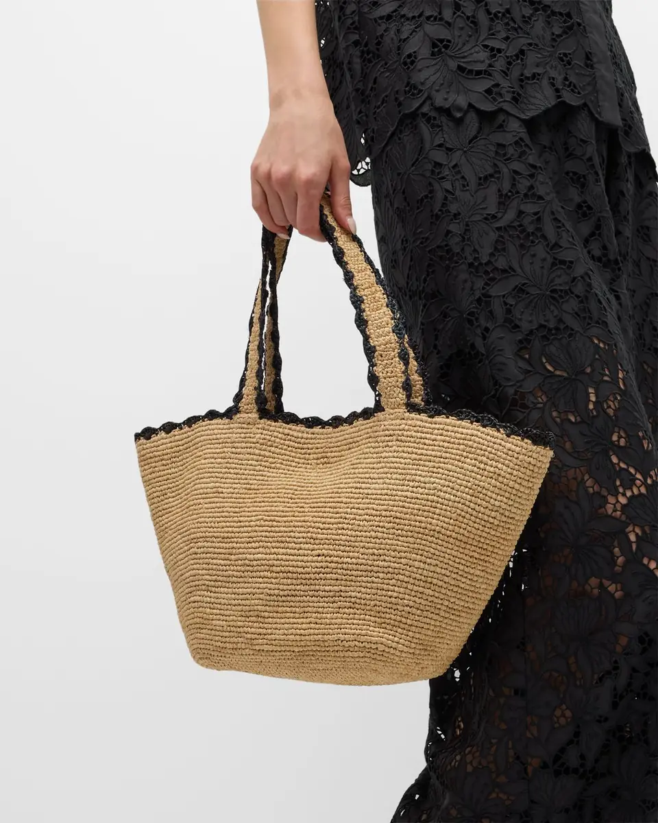 BTB Los Angeles Odesa Raffia Tote Bag | Thumbnail 4