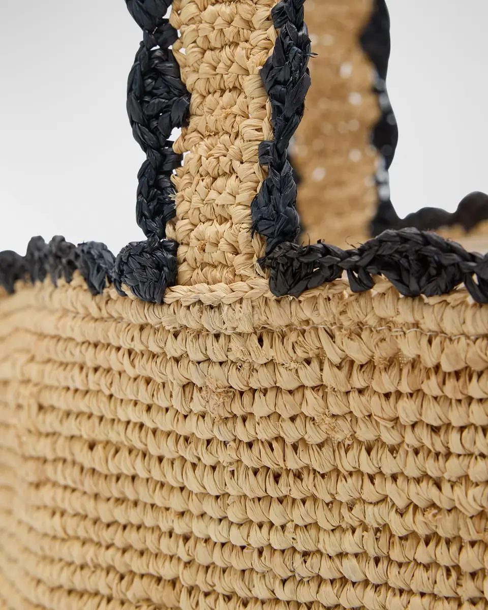 BTB Los Angeles Odesa Raffia Tote Bag | Thumbnail 5