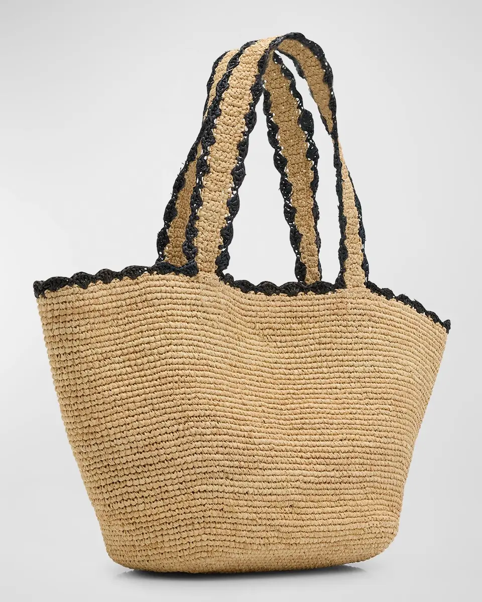 BTB Los Angeles Odesa Raffia Tote Bag | Thumbnail 6