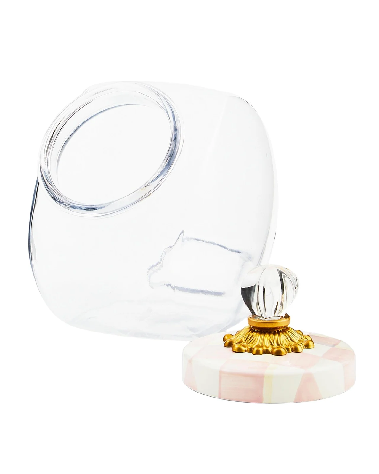 MacKenzie-Childs Sweets Jar with Rosy Check Lid