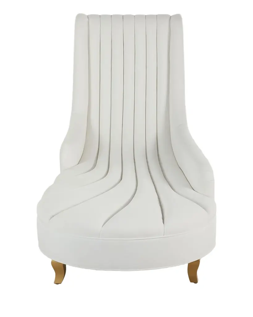 Haute House Thea Channel-Tufted Chaise | Image 1 Haute House Thea Channel-Tufted Chaise | Image 1