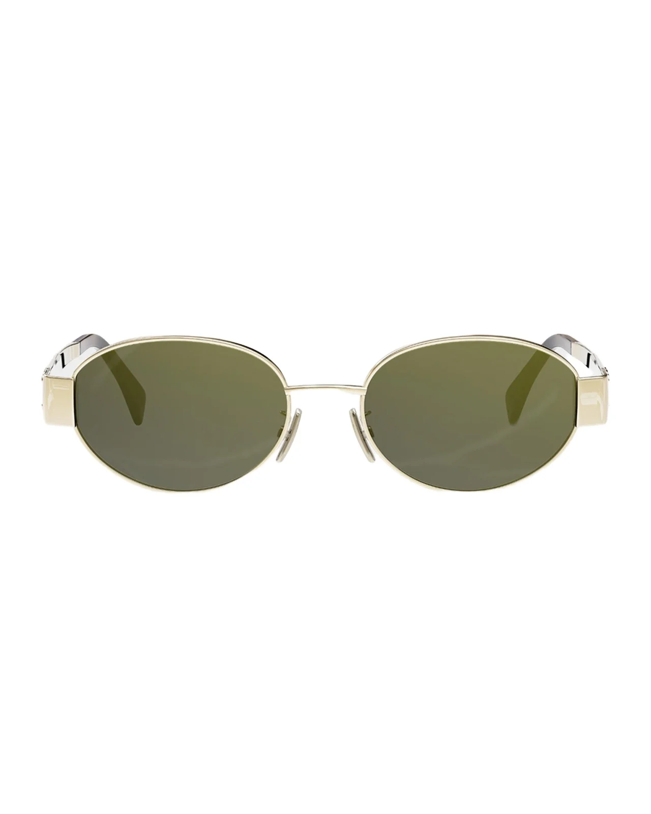 Men's Triomphe Metal Oval Sunglasses