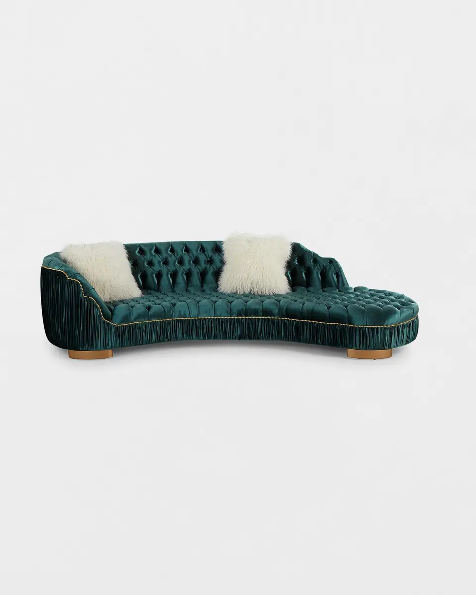 Haute House Ava 118" Chaise-Style Sofa | Thumbnail 3 Haute House Ava 118" Chaise-Style Sofa | Thumbnail 3