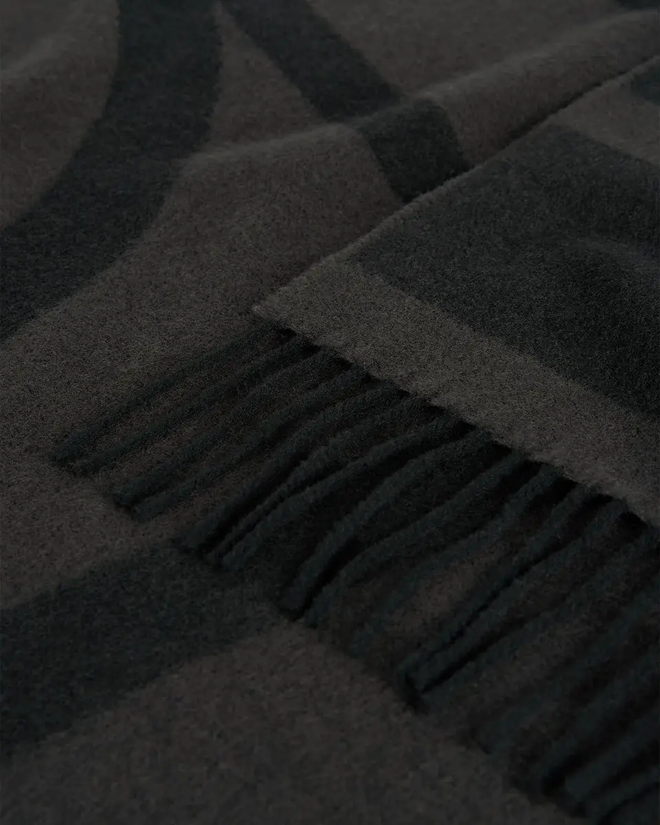 TOTEME Monogram Jacquard Wool Scarf | Thumbnail 5 TOTEME Monogram Jacquard Wool Scarf | Thumbnail 5