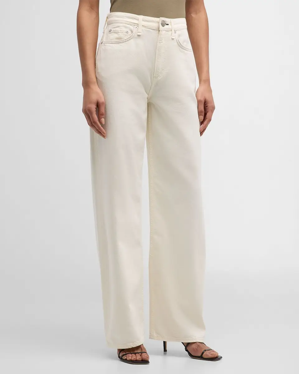 rag & bone Featherweight Logan Mid-Rise Wide Jeans | Thumbnail 2