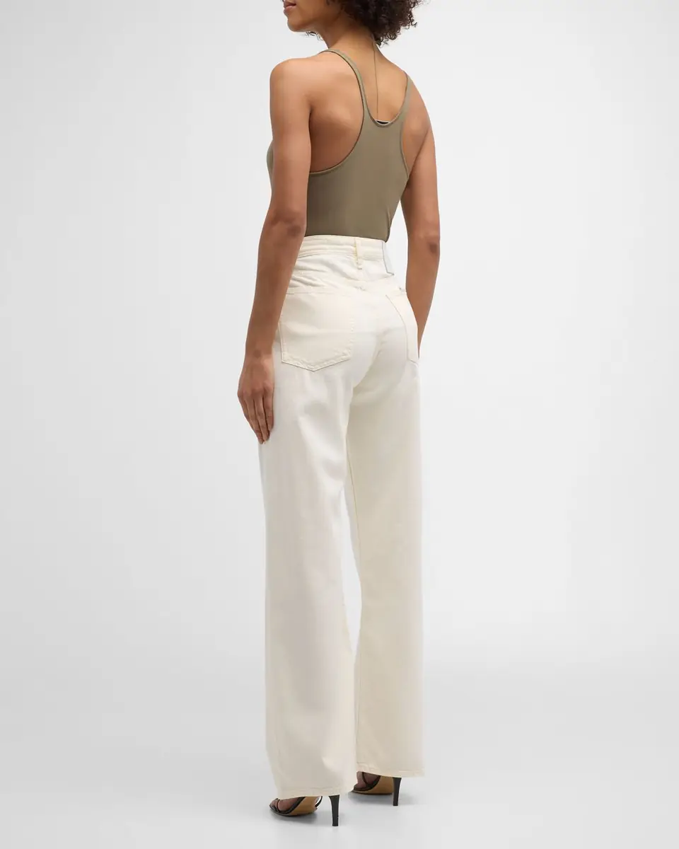 rag & bone Featherweight Logan Mid-Rise Wide Jeans | Thumbnail 4