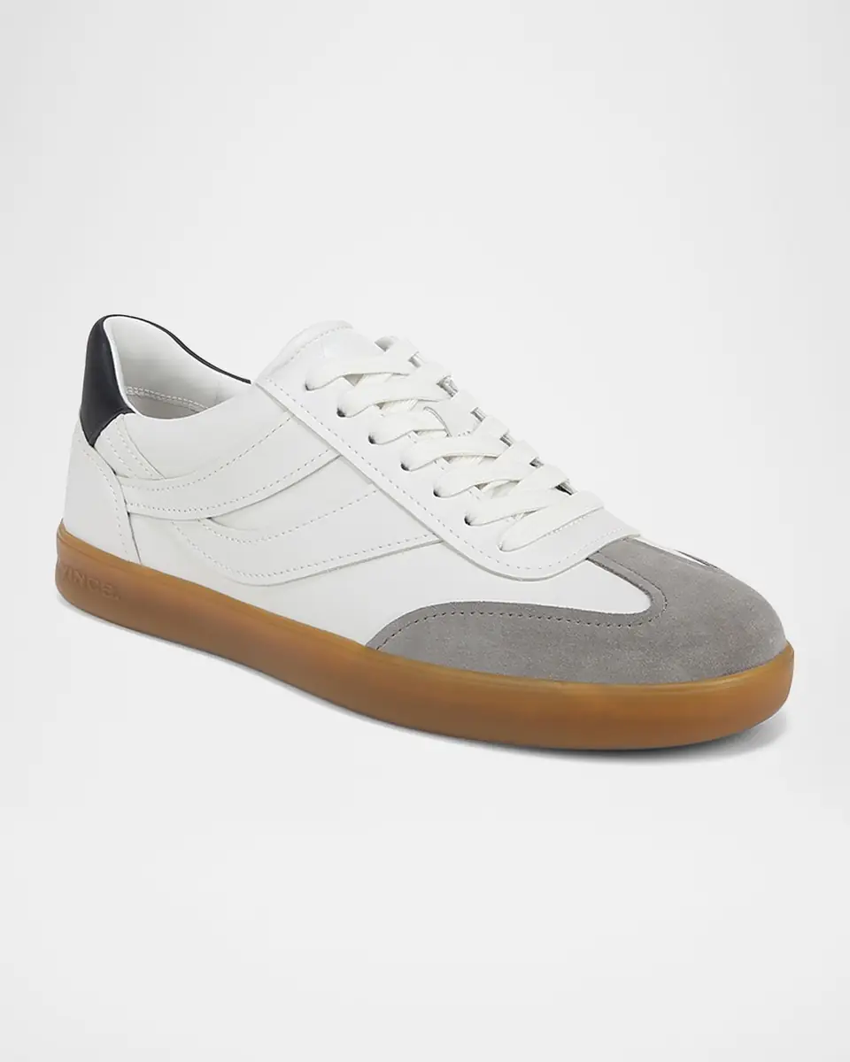 Vince Men's Oasis-M Leather Low-Top Sneakers | Thumbnail 4 Vince Men's Oasis-M Leather Low-Top Sneakers | Thumbnail 4