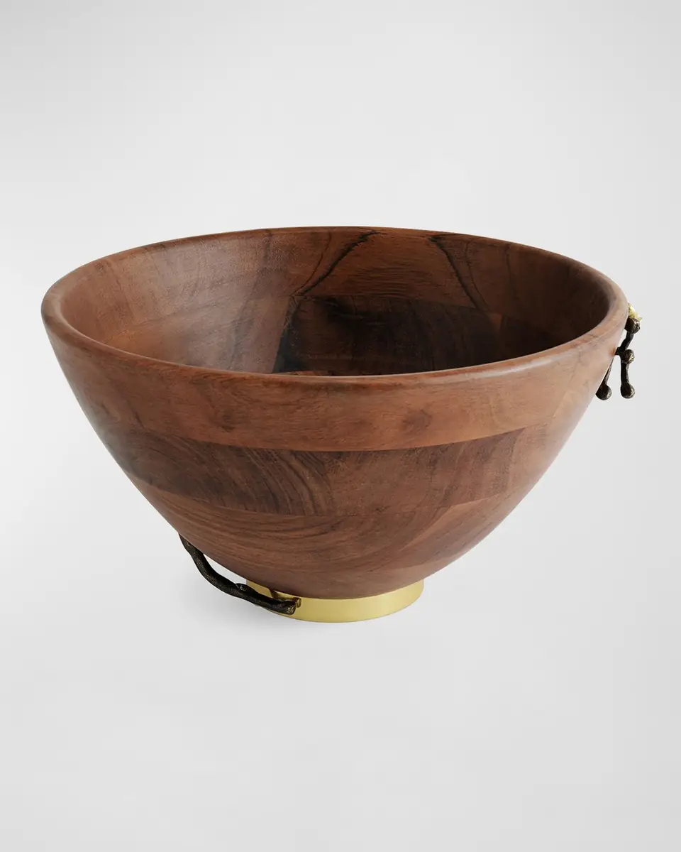 Michael Aram Gold Orchid Wooden Bowl | Thumbnail 2