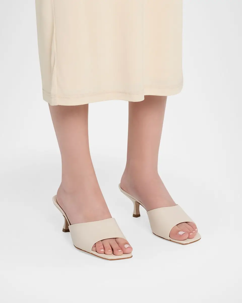 Schutz Dethalia Metallic Stiletto Mule Sandals | Thumbnail 2 Schutz Dethalia Metallic Stiletto Mule Sandals | Thumbnail 2