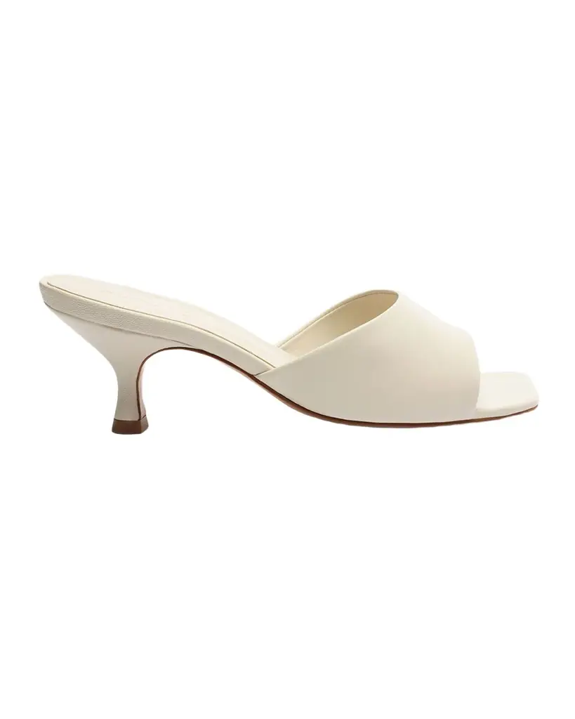 Schutz Dethalia Metallic Stiletto Mule Sandals
