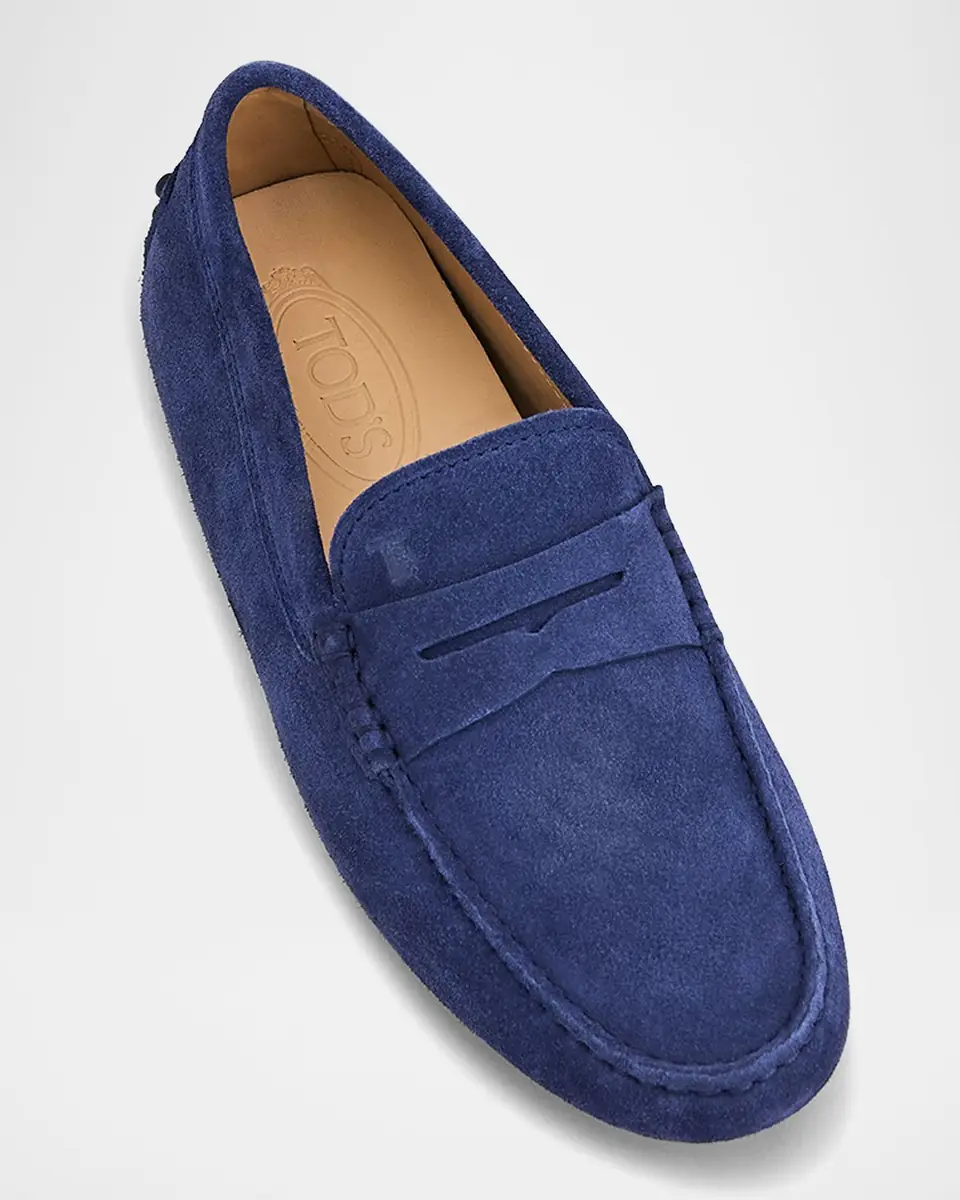 Tod's Men's Gommino Bubble Suede Moccasin Drivers | Thumbnail 3