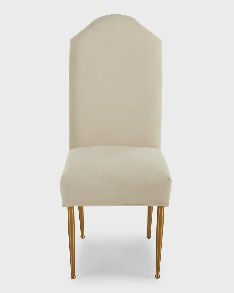 Haute House Peacock Dining Chair with Brass Legs | Thumbnail 2 Haute House Peacock Dining Chair with Brass Legs | Thumbnail 2