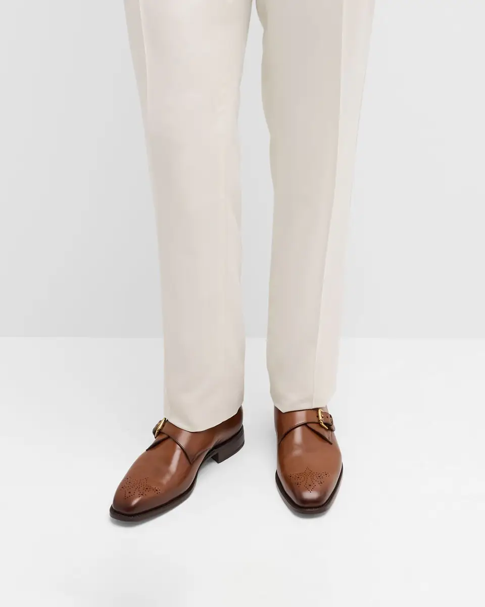 Ralph Lauren Purple Label Men's Darnell II Leather Monk-Strap Loafers | Thumbnail 2 Ralph Lauren Purple Label Men's Darnell II Leather Monk-Strap Loafers | Thumbnail 2