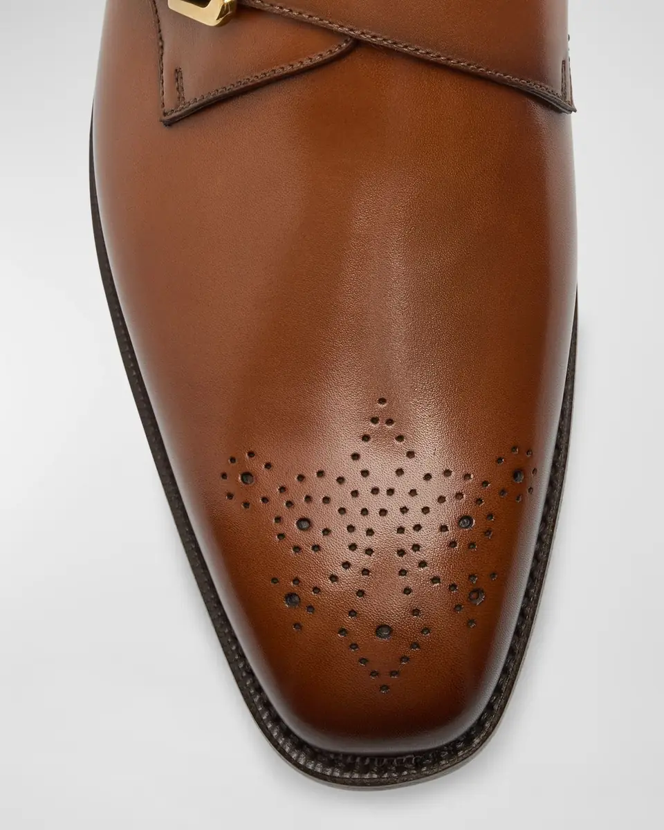 Ralph Lauren Purple Label Men's Darnell II Leather Monk-Strap Loafers | Thumbnail 6 Ralph Lauren Purple Label Men's Darnell II Leather Monk-Strap Loafers | Thumbnail 6