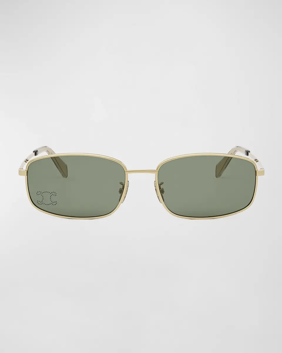 Celine Embellished Triomphe Metal Rectangle Sunglasses | Thumbnail 3 Celine Embellished Triomphe Metal Rectangle Sunglasses | Thumbnail 3