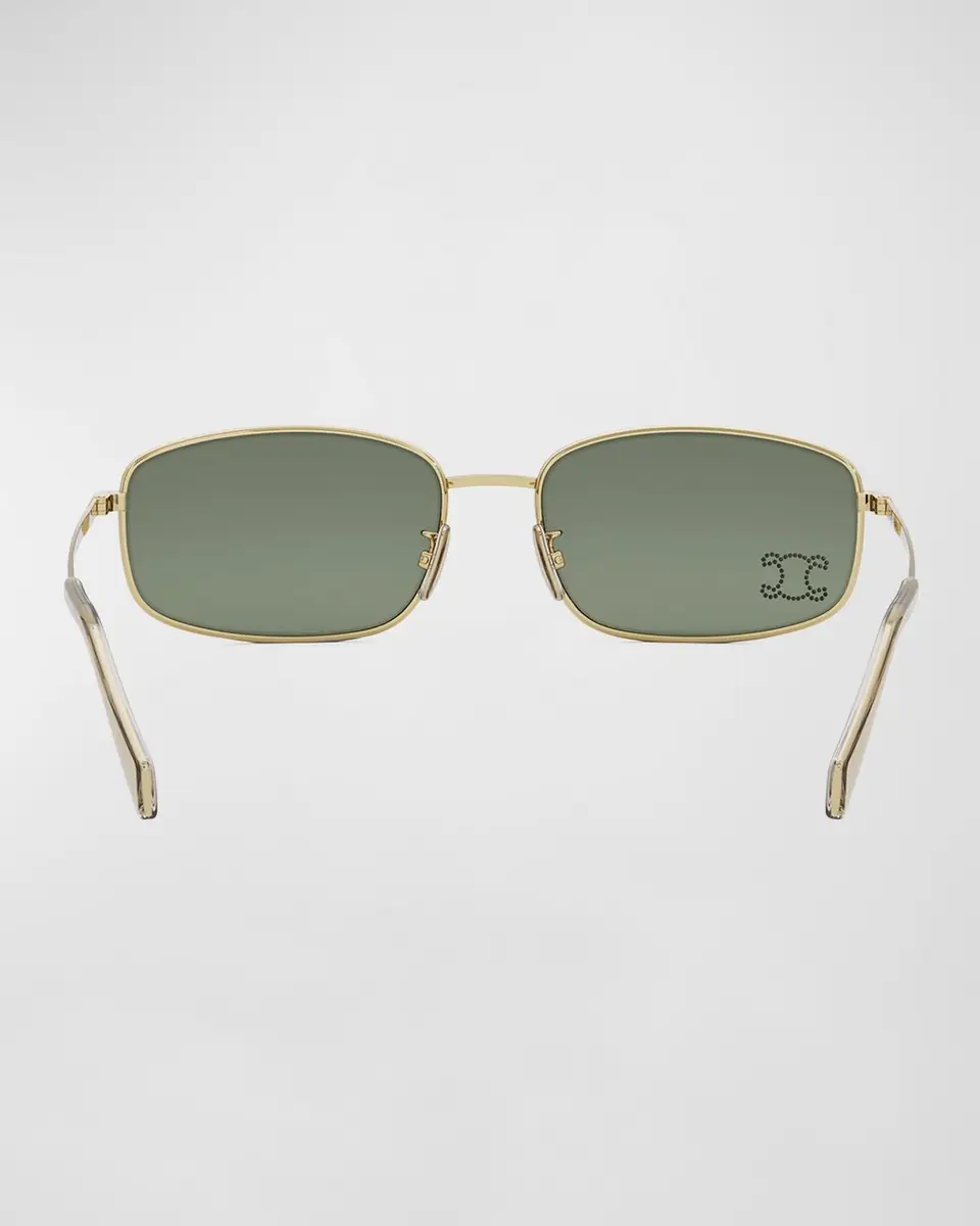Celine Embellished Triomphe Metal Rectangle Sunglasses | Thumbnail 5 Celine Embellished Triomphe Metal Rectangle Sunglasses | Thumbnail 5