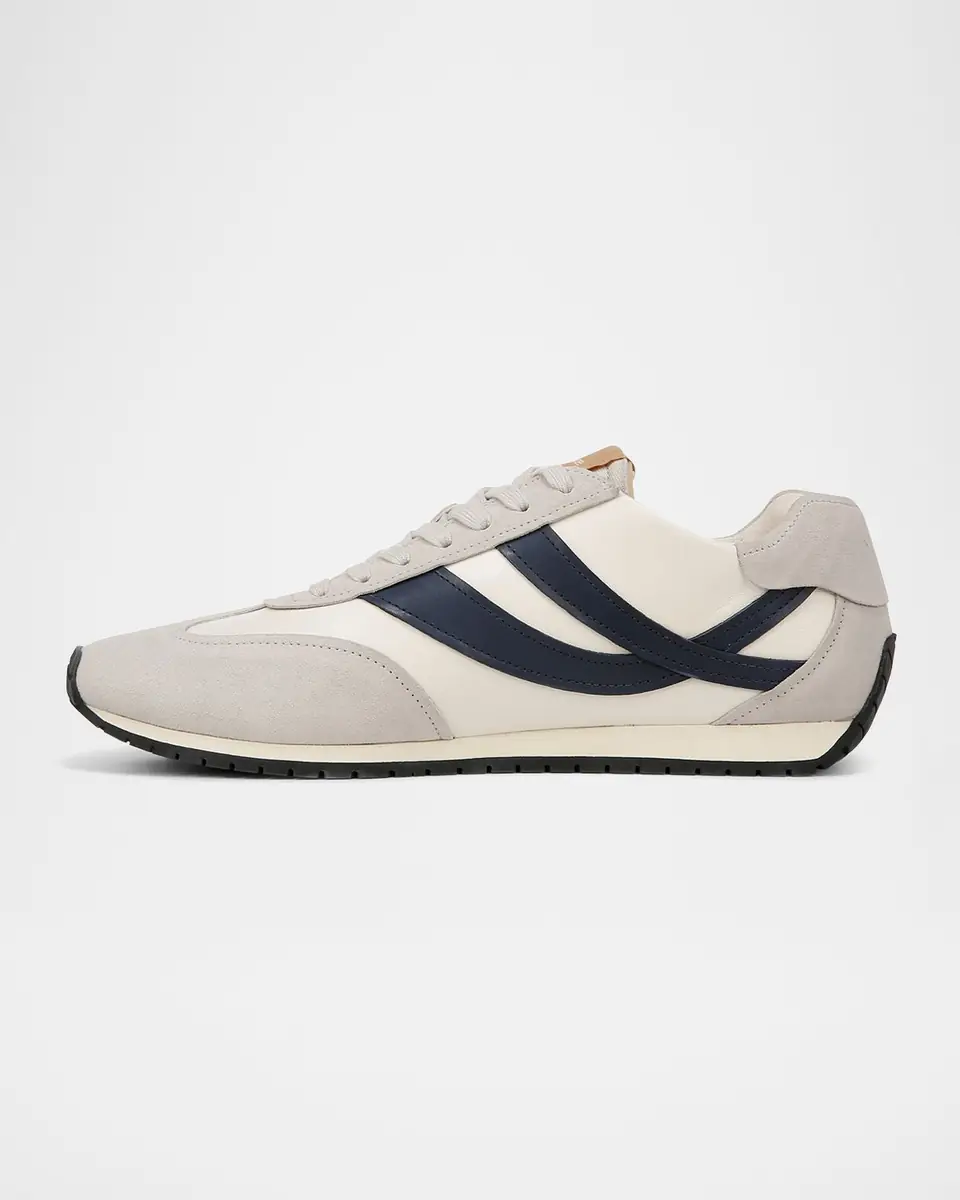 Vince Men's Oasis Leather Runner Sneakers | Thumbnail 2 Vince Men's Oasis Leather Runner Sneakers | Thumbnail 2