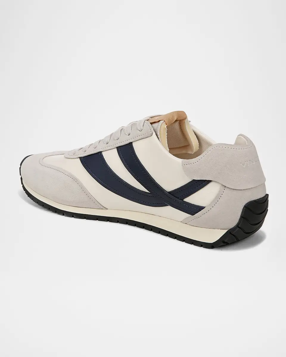 Vince Men's Oasis Leather Runner Sneakers | Thumbnail 3 Vince Men's Oasis Leather Runner Sneakers | Thumbnail 3
