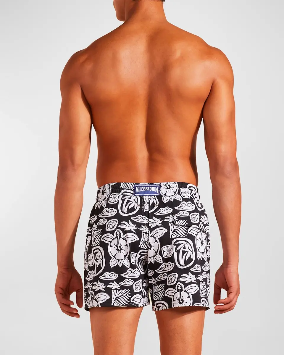 Vilebrequin Men's Tahiti Graphic Swim Trunks | Thumbnail 4 Vilebrequin Men's Tahiti Graphic Swim Trunks | Thumbnail 4
