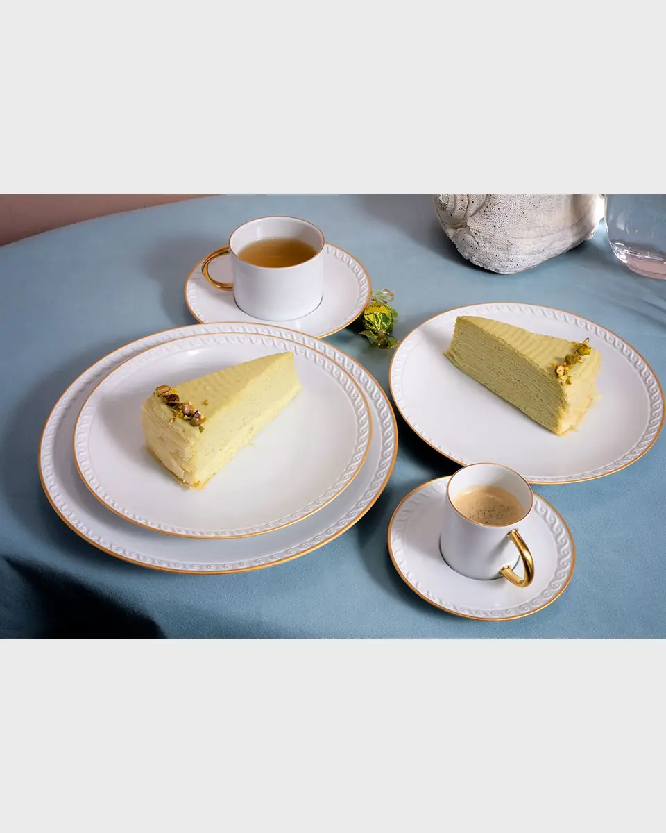 L'Objet Neptune 24K Gold-Rimmed Dinner Plate | Thumbnail 2