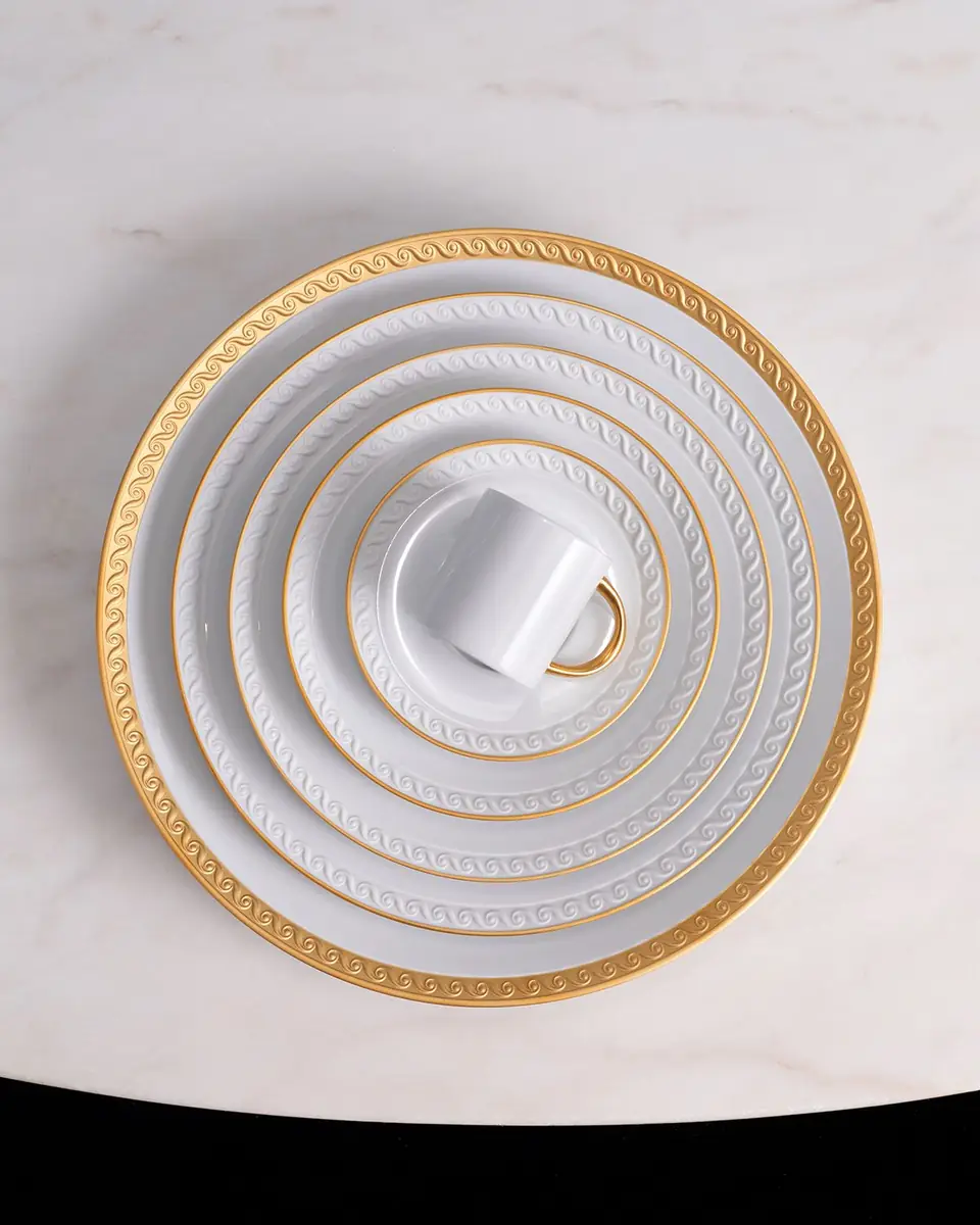 L'Objet Neptune 24K Gold-Rimmed Dinner Plate | Thumbnail 4