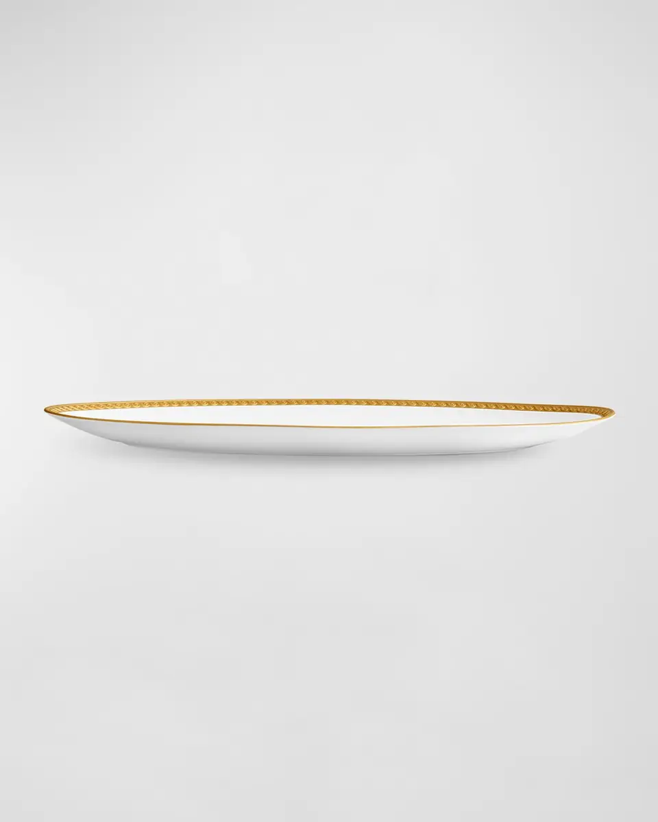 L'Objet Neptune 24K Gold-Rimmed Oval Platter | Thumbnail 2