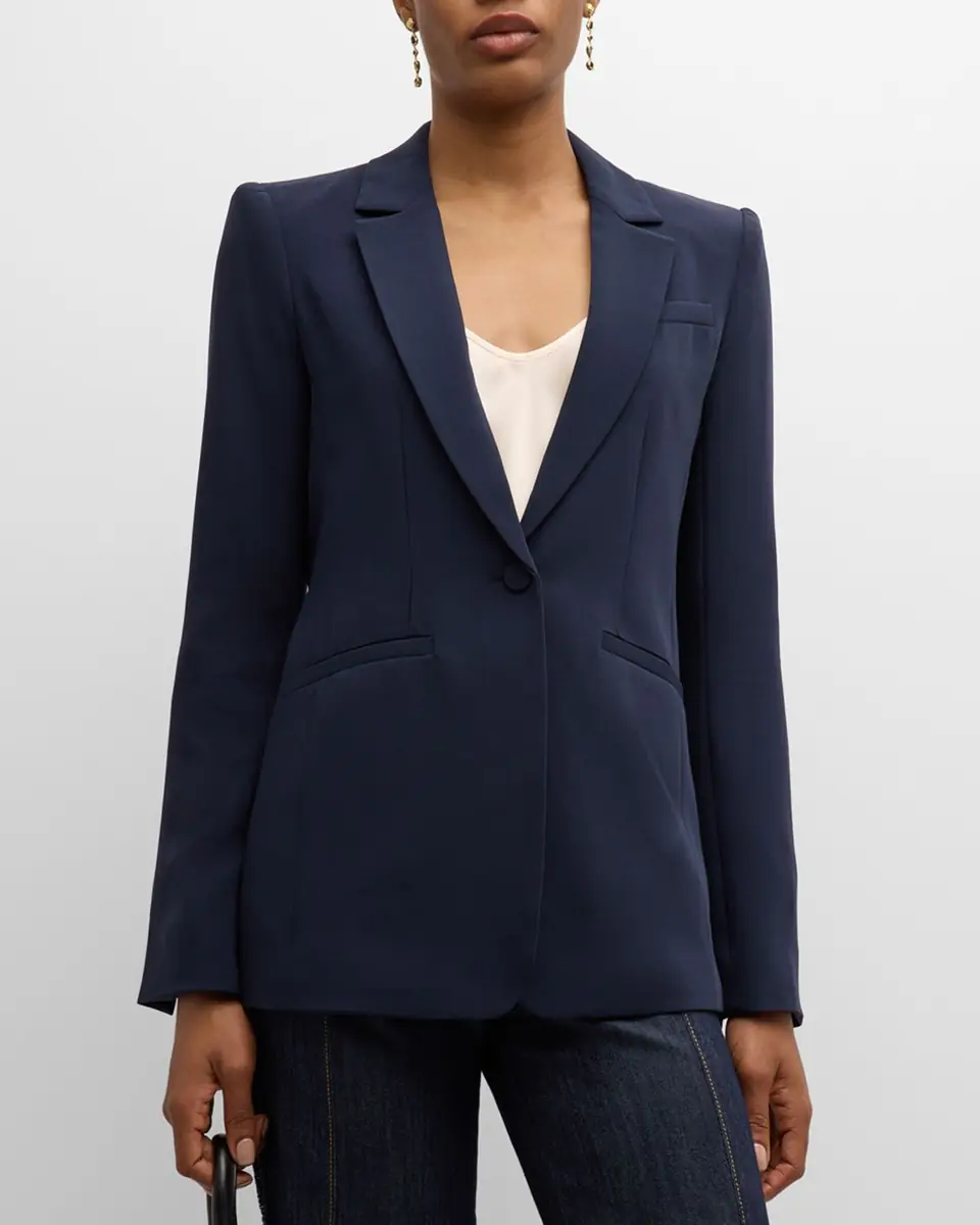 Cinq à Sept Karlie Tailored Crepe Blazer | Thumbnail 4 Cinq à Sept Karlie Tailored Crepe Blazer | Thumbnail 4