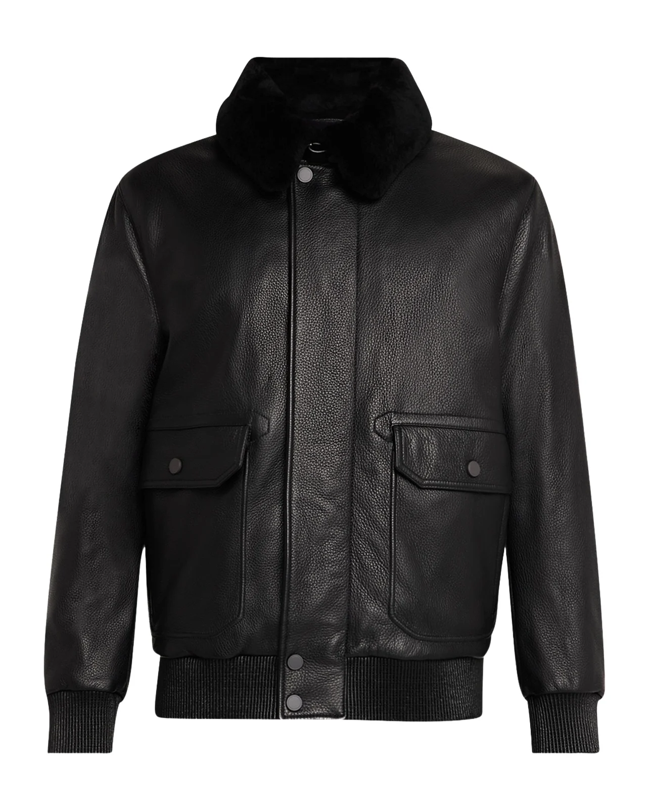 Brioni Men's Soft Grain Deerskin Bomber Jacket