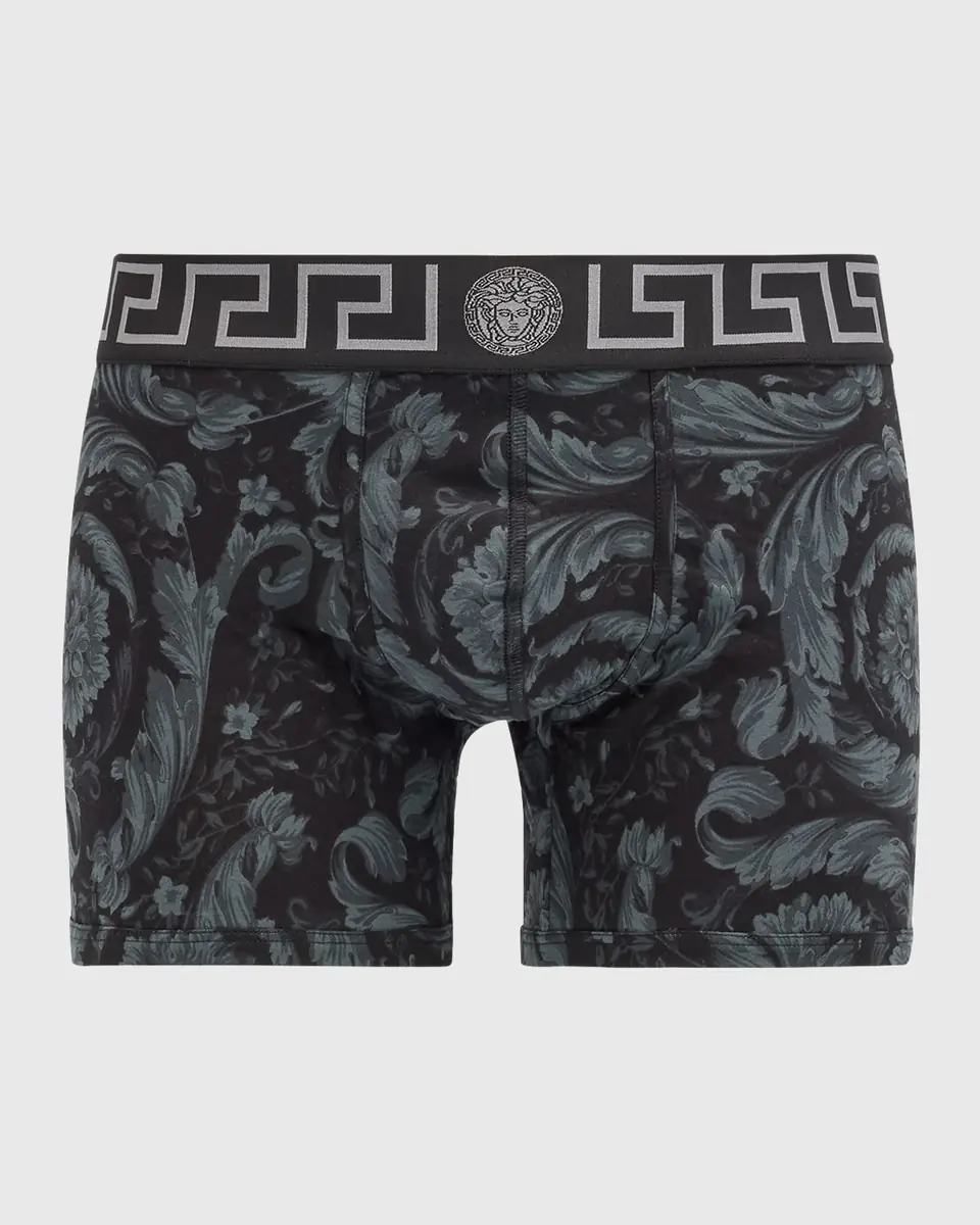 Versace Men's Barocco Organic Jersey Trunks | Thumbnail 2 Versace Men's Barocco Organic Jersey Trunks | Thumbnail 2