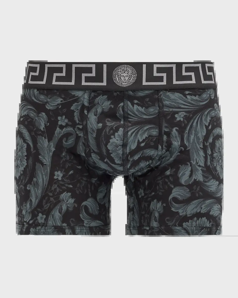 Versace Men's Barocco Organic Jersey Trunks | Thumbnail 3 Versace Men's Barocco Organic Jersey Trunks | Thumbnail 3