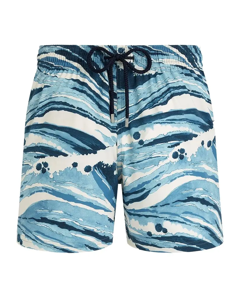 Vilebrequin Men's Wave Stripe Swim Trunks | Image 1 Vilebrequin Men's Wave Stripe Swim Trunks | Image 1