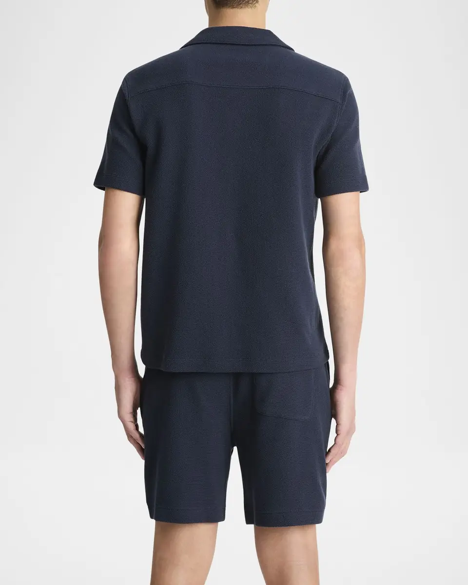 Vince Men's Stretch Boucle Camp Shirt | Thumbnail 2 Vince Men's Stretch Boucle Camp Shirt | Thumbnail 2