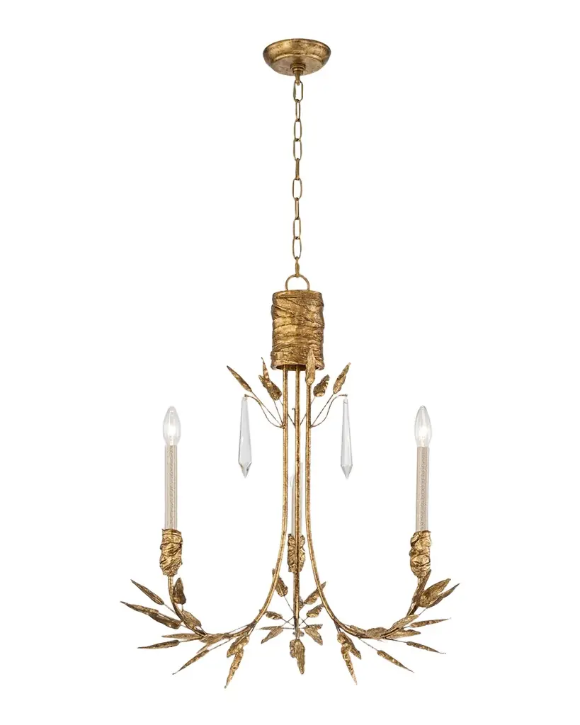 Lucas McKearn Palm d 'Or 3-Light Chandelier | Image 1 Lucas McKearn Palm d 'Or 3-Light Chandelier | Image 1