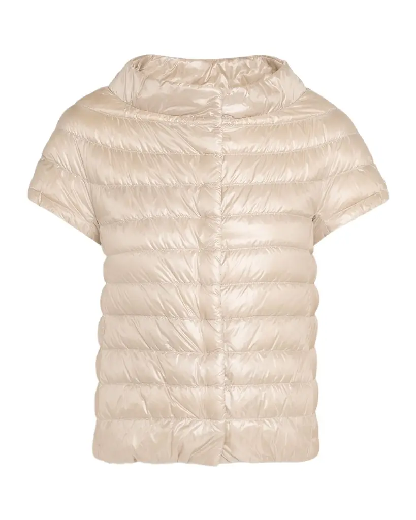 Herno Emilia Water-Resistant Ultralight Nylon Puffer Cape | Image 1 Herno Emilia Water-Resistant Ultralight Nylon Puffer Cape | Image 1