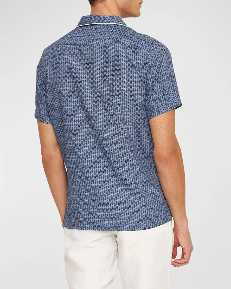 Orlebar Brown Men's Hibbert Perez Camp Shirt | Thumbnail 2 Orlebar Brown Men's Hibbert Perez Camp Shirt | Thumbnail 2