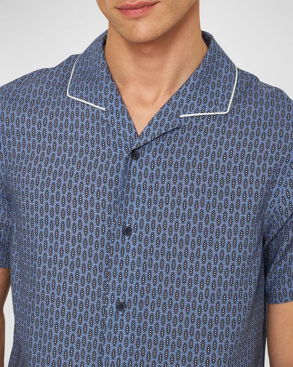 Orlebar Brown Men's Hibbert Perez Camp Shirt | Thumbnail 3 Orlebar Brown Men's Hibbert Perez Camp Shirt | Thumbnail 3
