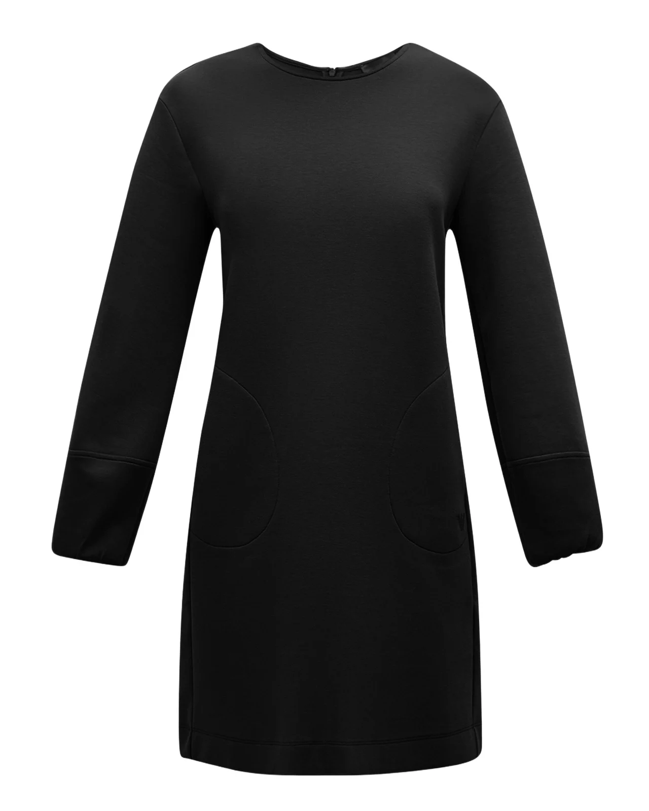 Emporio Armani Blouson-Sleeve Double Jersey Mini Dress