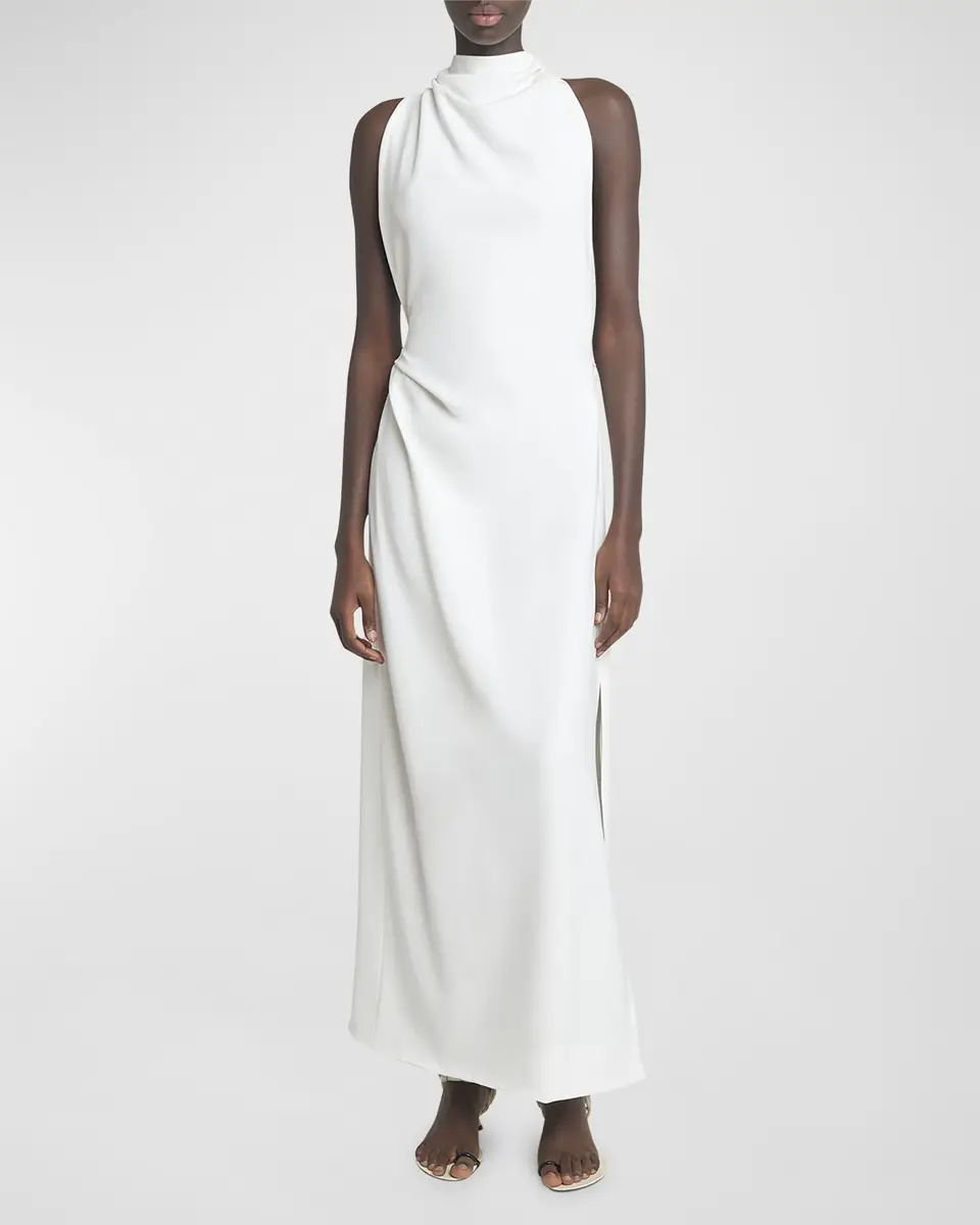 Proenza Schouler Selena Backless Twist Back Matte Viscose Crepe Dress | Thumbnail 2 Proenza Schouler Selena Backless Twist Back Matte Viscose Crepe Dress | Thumbnail 2