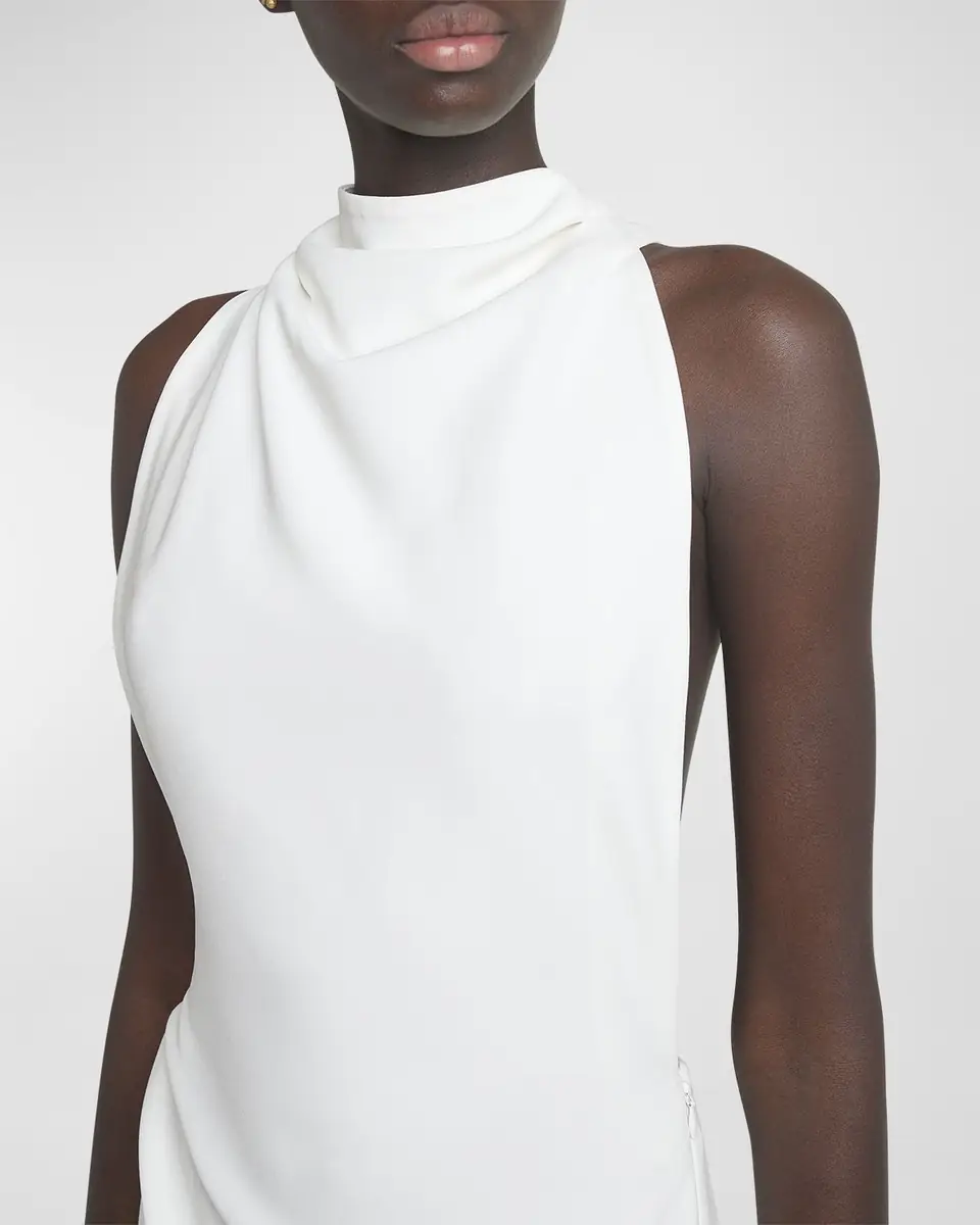 Proenza Schouler Selena Backless Twist Back Matte Viscose Crepe Dress | Thumbnail 5 Proenza Schouler Selena Backless Twist Back Matte Viscose Crepe Dress | Thumbnail 5