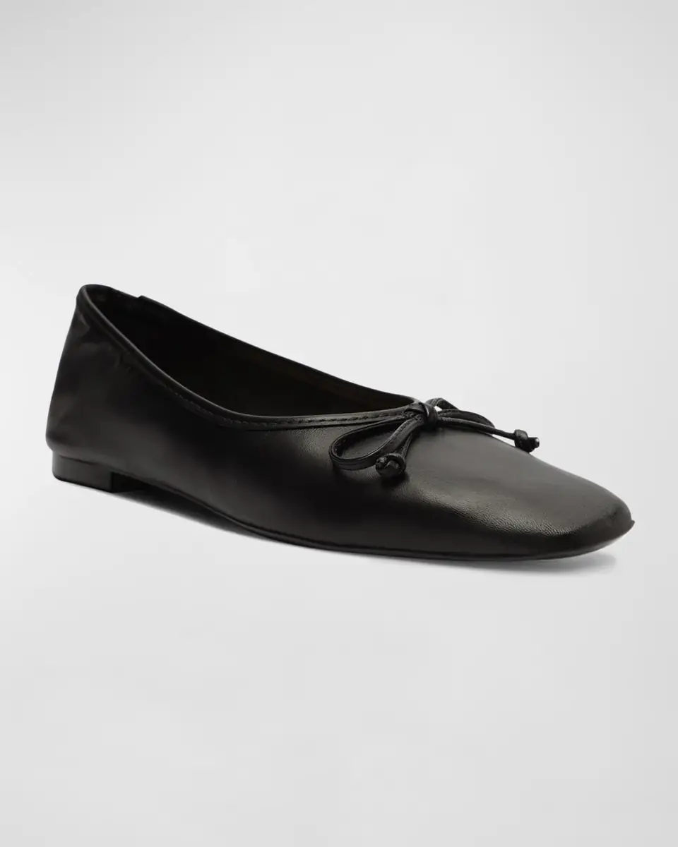 Schutz Arissa Leather Bow Ballerina Flats | Thumbnail 2 Schutz Arissa Leather Bow Ballerina Flats | Thumbnail 2