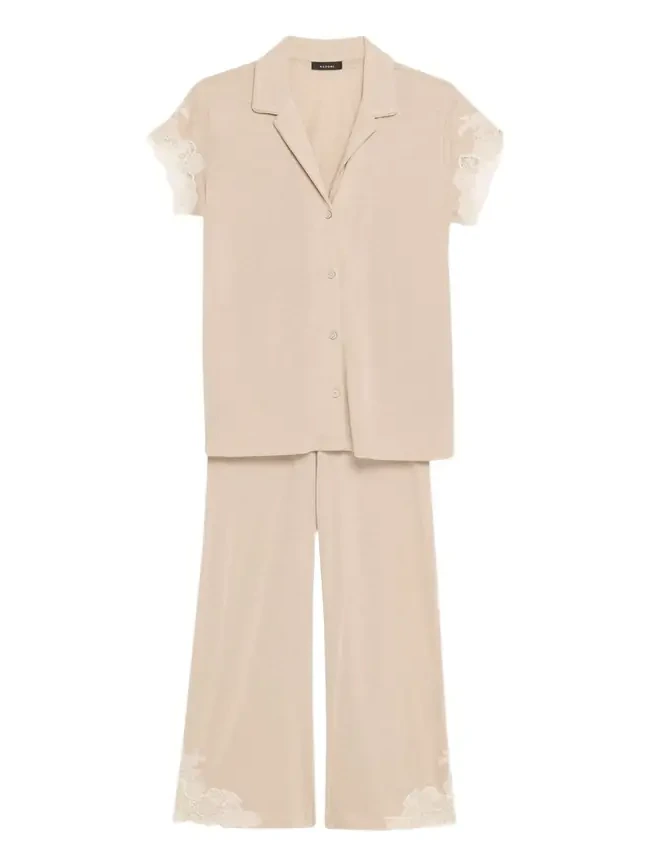 Luxe Shangri-La Short-Sleeve Pajama Set