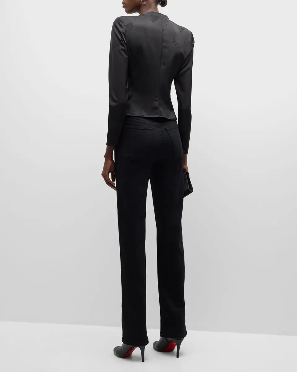 Emporio Armani Pleated Crossover Blouse | Thumbnail 6 Emporio Armani Pleated Crossover Blouse | Thumbnail 6